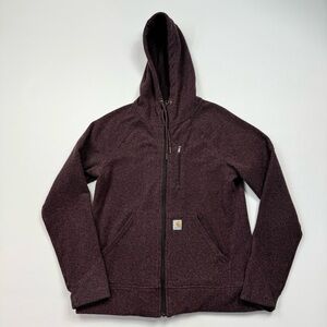 Women’s Carhartt Full Zip Hooded Fleece Sweatshirt Size Small
